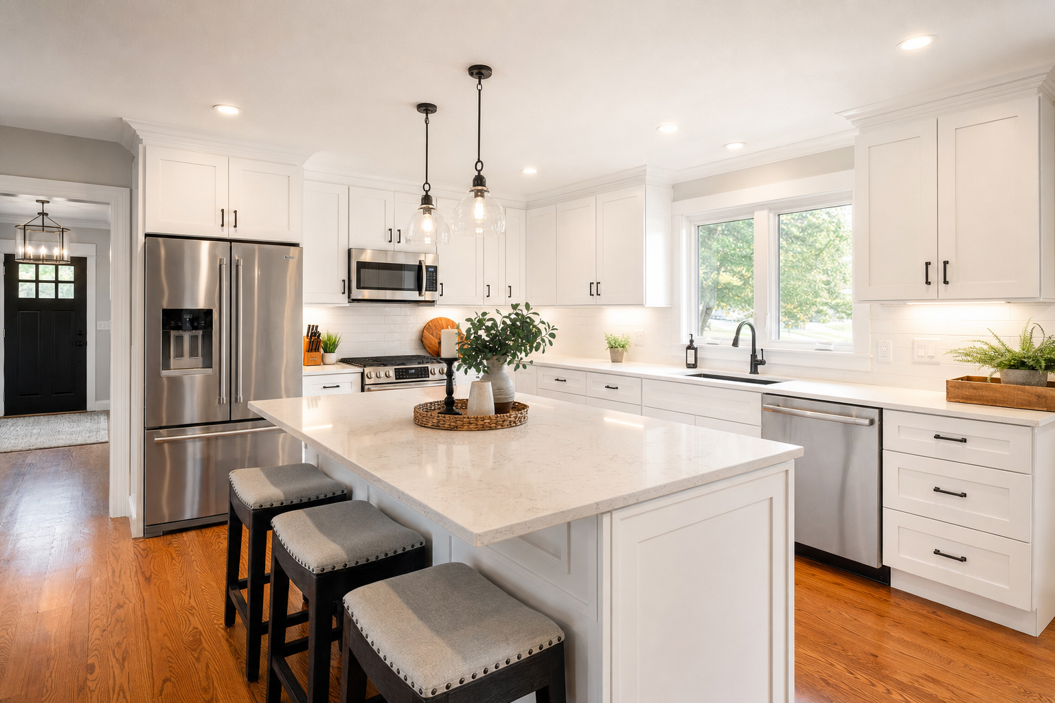 Renovated kitchen interior
