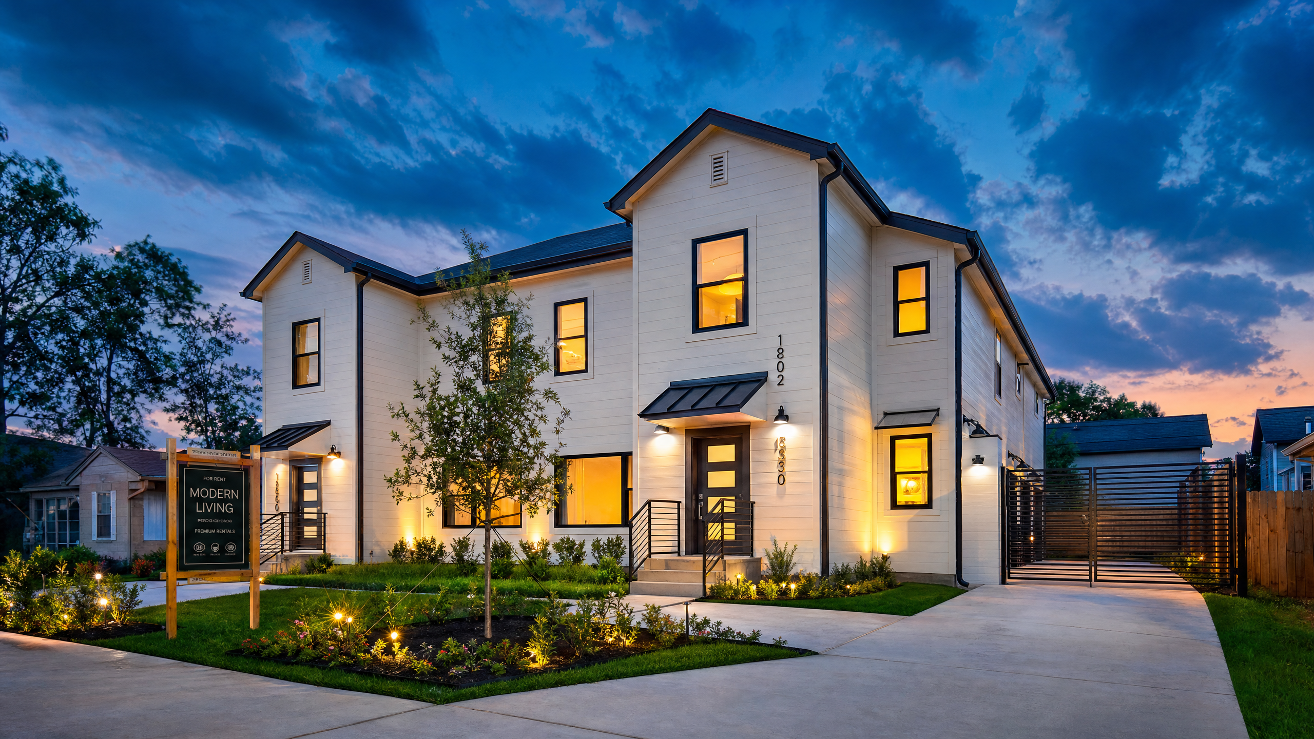 Renovated duplex property